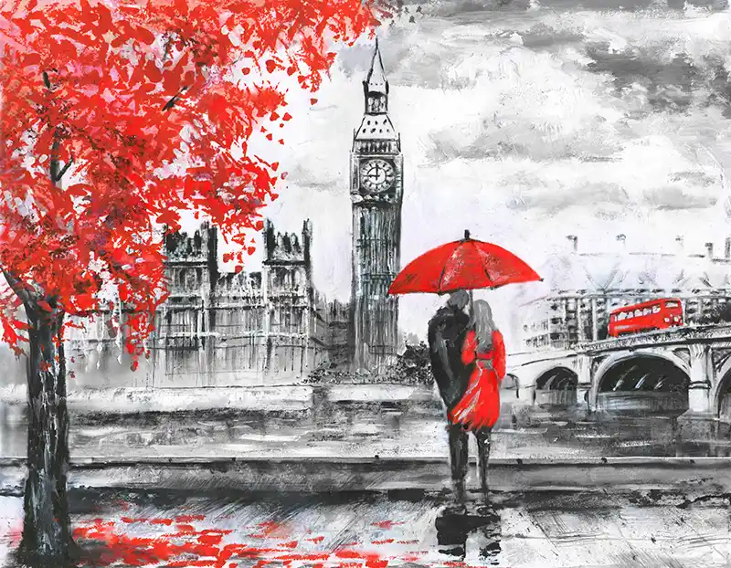 The streets of London